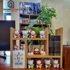 Kệ sách gỗ mini dễ dàng di chuyển và sắp xếp theo ý muốn.