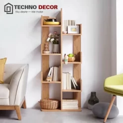 Kệ đựng sách gỗ với hình xương rồng sáng tạo