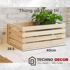 Thùng gỗ pallet trang trí đa dạng chức năng