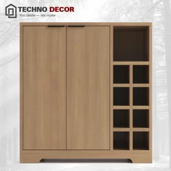 Tủ gỗ đa chức năng, chiếm ít diện tích, kích thước 80x80x30cm.