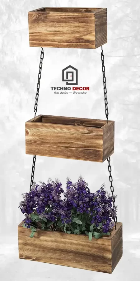 "Tạo điểm nhấn với giá đỡ cây cảnh gỗ"